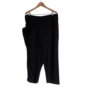 Zanzea black wrap pants womens size 3XL NWT